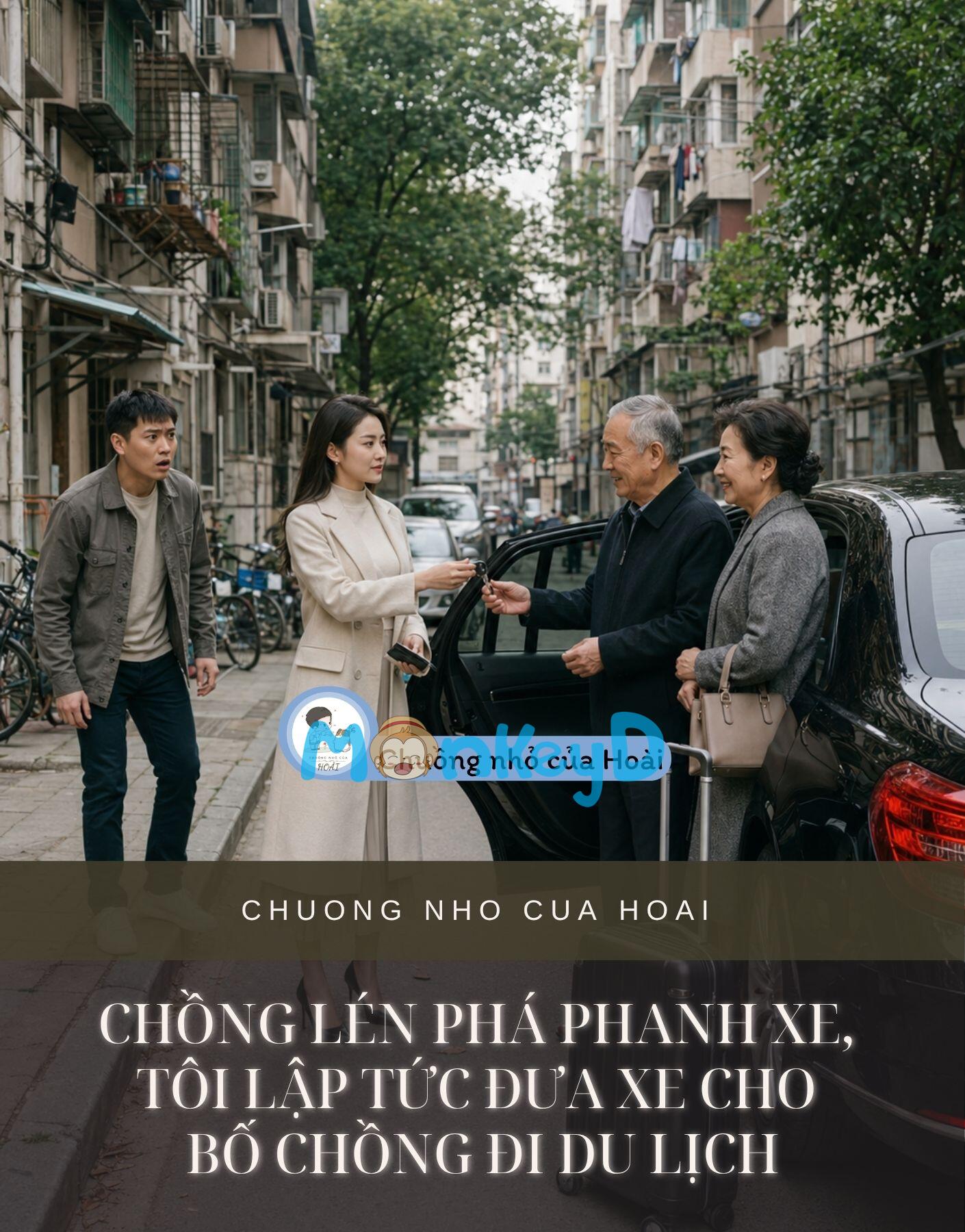 CHỒNG LÉN PHÁ PHANH XE, TÔI LẬP TỨC ĐƯA XE CHO BỐ CHỒNG ĐI DU LỊCH